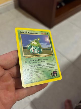Erika’s bulbasaur Erika’s ivysaur. Cartas pokemon