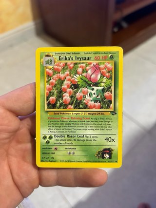 Erika’s bulbasaur Erika’s ivysaur. Cartas pokemon