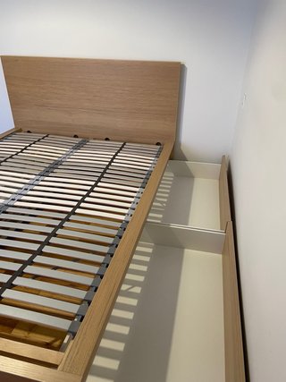 Estructura Cama Ikea MALM 140x200 con 4 cajones