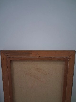 Cuadro Vintage Flores en Jarrón Azul  76cm x 61cm