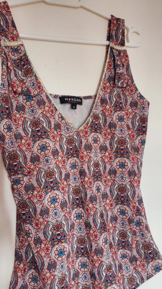 Top Morgan Estampado Multicolor Talla XS