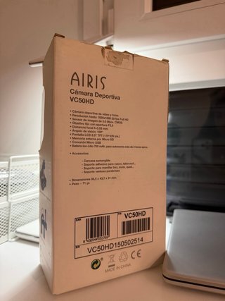 Cámara Deportiva AIRIS VC50HD Full HD
