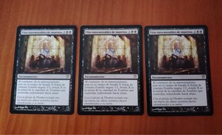 Lote 3 Cartas Magic: Filas interminables de muerto