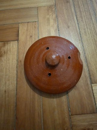 Olla Ferroviaria Antigua Cazuela barro
