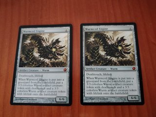 2 Cartas Magic Wurmcoil Engine