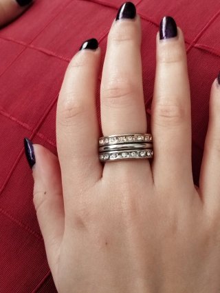 Trío de anillos combinables. Bisutería artesanal