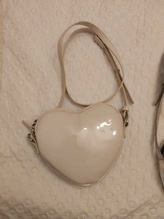 Bolso Corazón Niña Beige