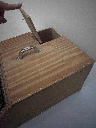 Jaula transportín para pájaros de madera