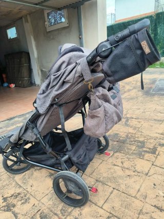 Carrito Gemelar Mountain Buggy Gris