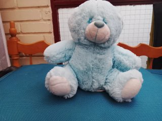 Oso de peluche azul