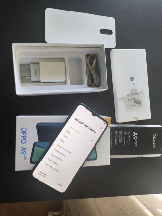 OPPO A9 2020 128GB Verde Impecable cajaycargador