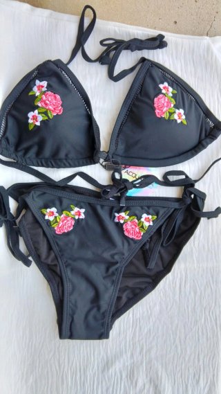 Costume da Bagno Bikini Nuovo  Ricamato