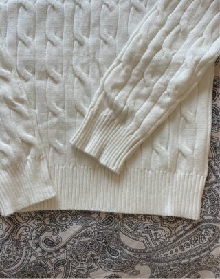Polo Ralph Lauren Jersey Blanco Cable