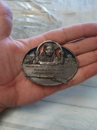 Hebilla Jefe Joseph Indígena Americano