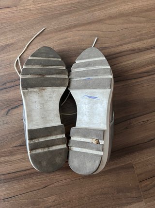 Zapatos Zara Plateados Talla 36