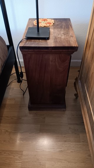 2 Mesitas Madera y Forja