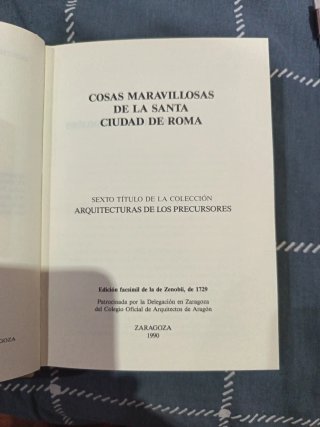 Cosas de la Santa ciudad de Roma