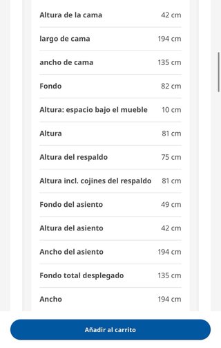 Sofá Cama Ikea NUEVO