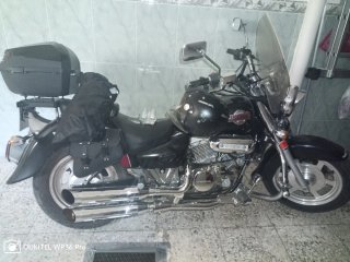 Hyosung Aquila GV 250 Customizada  Harley Davidson