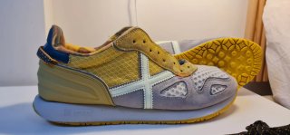 Zapatillas Munich Lifestyle Gris y Amarillo