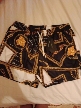 Costume uomo Versace nero e oro