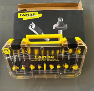 Set 22 Fresas Router FAMAG HM TCT Ø8mm