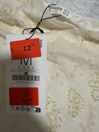 Vestido Stradivarius M pedrería