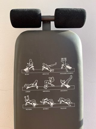 Banco musculación plegable y regulable