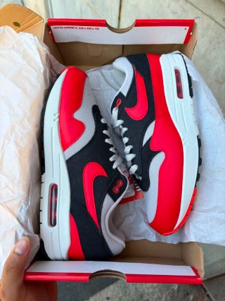 Nike Air Max 1 Ess Nero Rosso