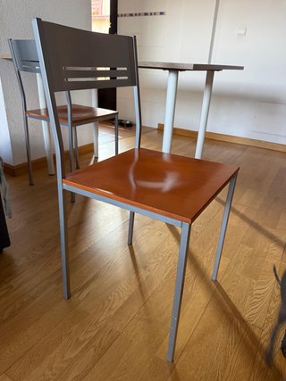 Pack 4 Sillas Comedor Metal/Madera