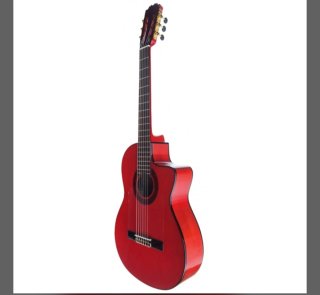 Guitarra Flamenca Roja