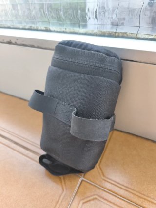 Bolsa herramientas sillín bici negra