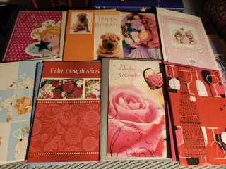Lote de tarjetas de felicitación