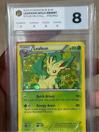 Carta Pokémon Leafeon Holo #BW87 PSG 8