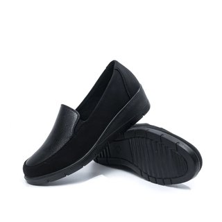 Zapatos cuña baja slip-on mujer cómodos