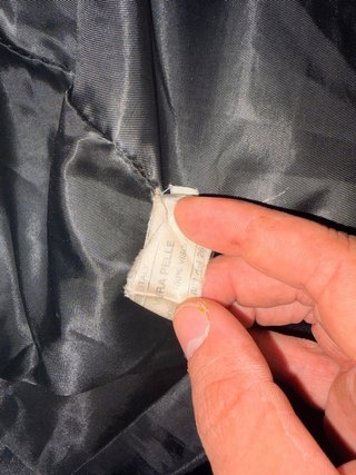 Giacca in pelle nera da uomo