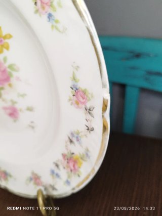 9 Antiguos Platos Hondos Porcelana SANTA CLARA