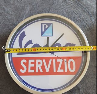 Relógio de Parede Vespa Piaggio Servizio
