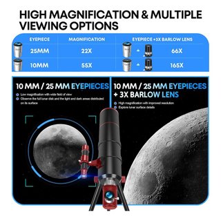Telescopio Astronómico 90/550 Refractor NUEVO