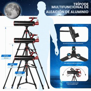 Telescopio Astronómico 90/550 Refractor NUEVO