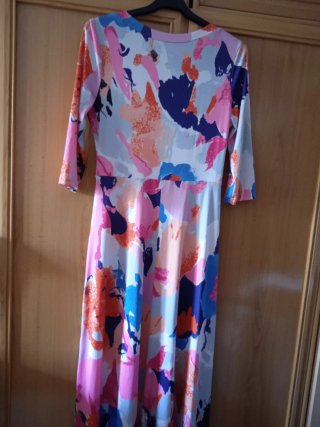 Vestido largo estampado floral