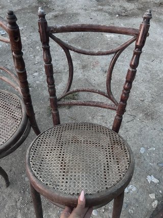 Conjunto Vintage Sillas y Banco para Restaurar