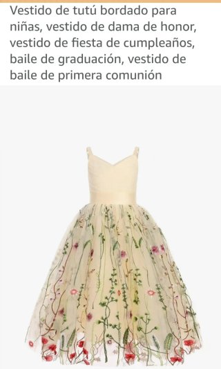 Vestido de niña con flores