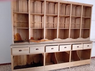Mueble Estantería Tienda Vintage Madera