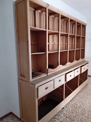Mueble Estantería Tienda Vintage Madera