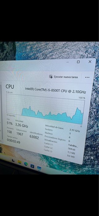 Lenovo M920x i5 8500t 6 núcleos RX560