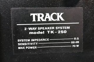 Altavoces TRACK TLK 250. EN PERFECTO ESTADO