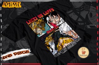 Camiseta One Piece Luffy vs Lucci (Tallas)