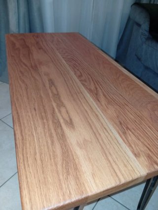 Tavolino Rovere Industrial-Minimal 88x39x43cm