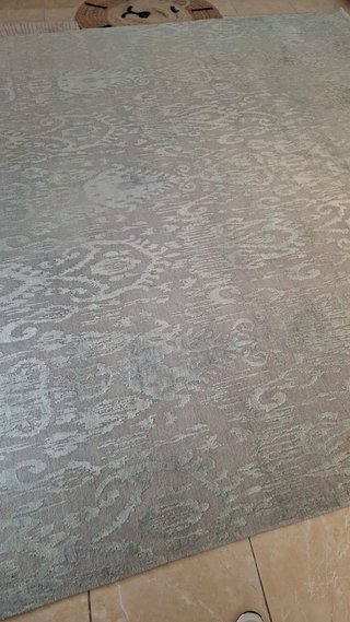 Alfombra diseño abstracto marrón y gris